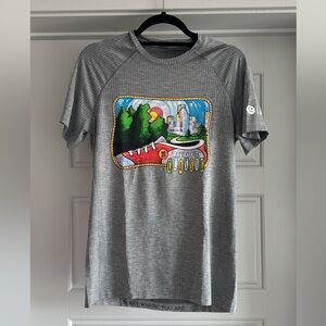 lululemon Gray Short-Sleeve Athletic Tee - Bayou City Classic NEW